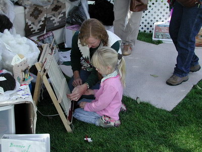 Instructing at Lamb and Wool Festival